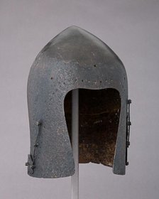 Bascinet, Italian, ca. 1350-1400, with later restorations. Creator: Unknown.