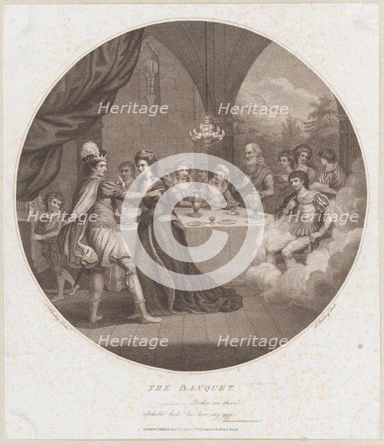The Banquet (Shakespeare, Macbeth, Act 3, Scene 3), October 10, 1786. Creator: John Baldrey.