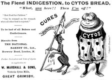 Advertisement for Cytos Bread, 1895. Creator: Unknown.