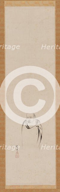 Bodhidharma, Edo period, 17th century. Creator: Kanô Tan'yû.