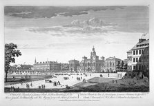 Horse Guards Parade from the south-west, Westminster, London, 1753. Artist: Thomas Bowles