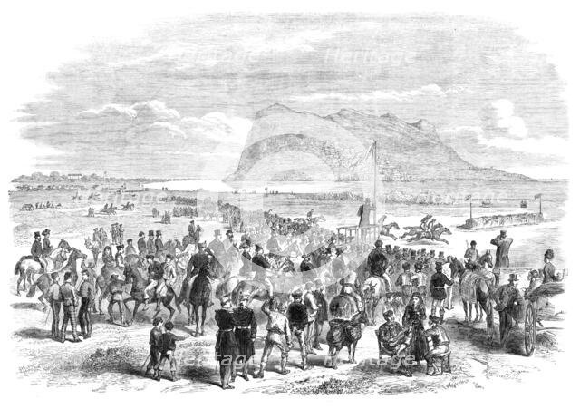The Calpe Hunt Steeplechases, Gibraltar, 1870. Creator: Unknown.