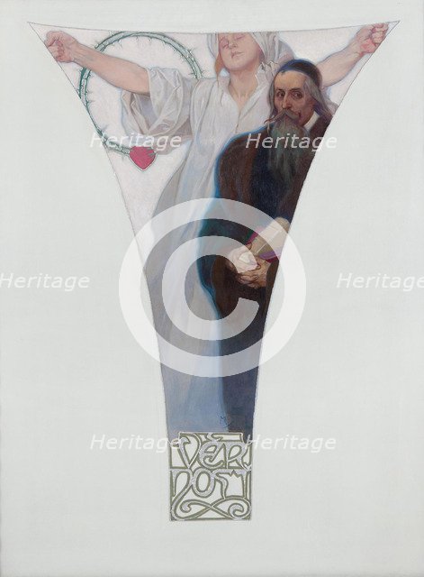 John Amos Comenius, 1911. Artist: Mucha, Alfons Marie (1860-1939)
