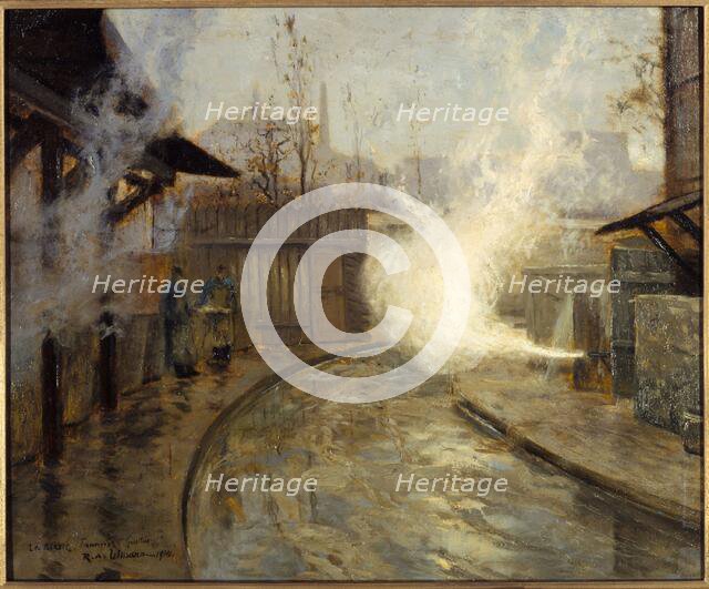 The Guillou Tannery, on the Bievre, 13th arrondissement, 1904. Creator: Raoul Andre Ulmann.