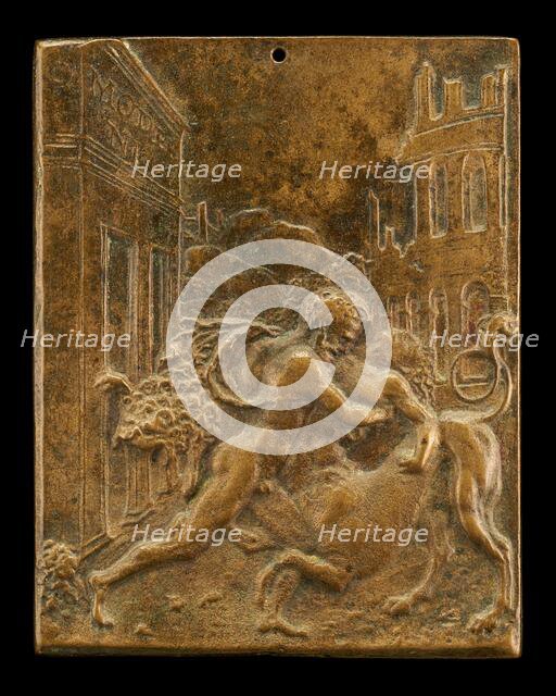 Hercules and a Centaur, 1507 or before. Creator: Moderno.