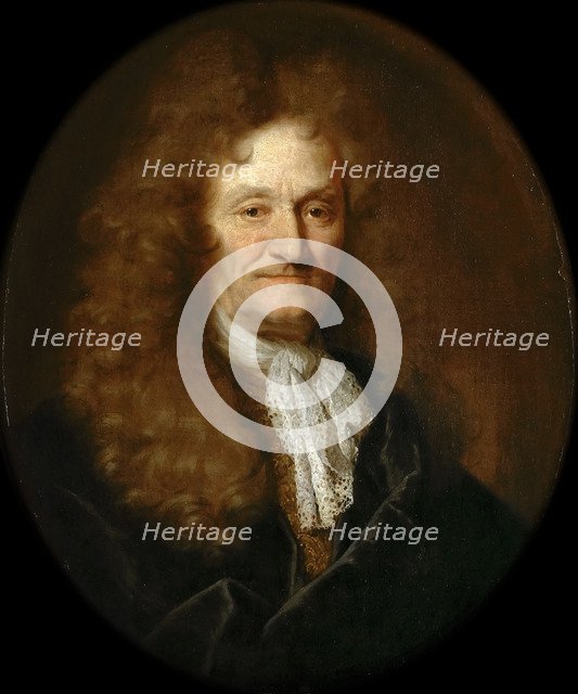 Portrait of Jean de La Fontaine (1621-1695). Artist: Largillière, Nicolas, de (1656-1746)