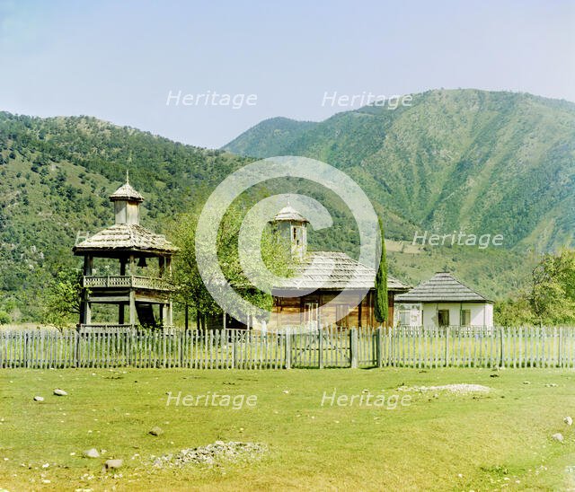 Church in Koldakhvary, eight versts from Gagra, between 1905 and 1915. Creator: Sergey Mikhaylovich Prokudin-Gorsky.