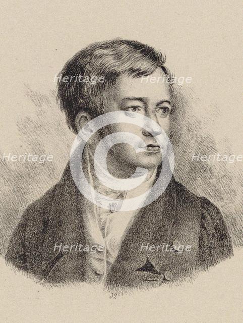 Portrait of the organist and composer Friedrich Schneider (1786-1853). Creator: Anonymous.