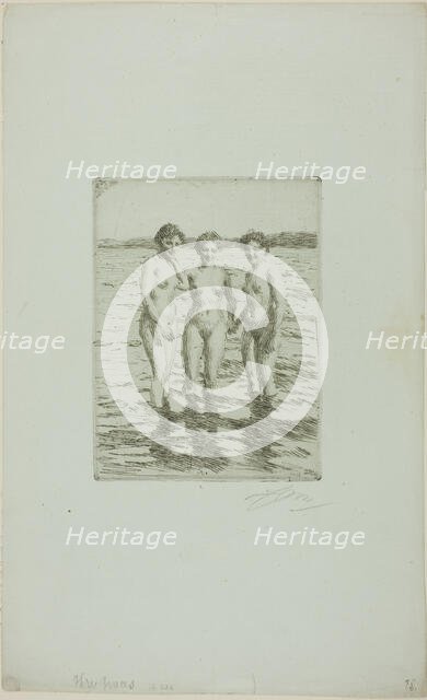 The Three Graces, 1910. Creator: Anders Leonard Zorn.