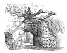 Entrance gate, Cawdor Castle, 1868. Creator: S Read.