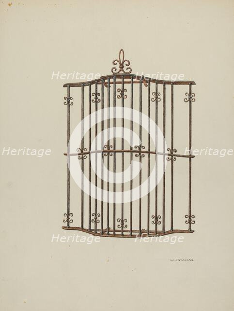Iron Grille, 1941. Creator: William Kieckhofel.