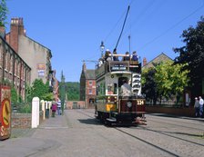 Tram, Beamish Museum, Stanley, County Durham.