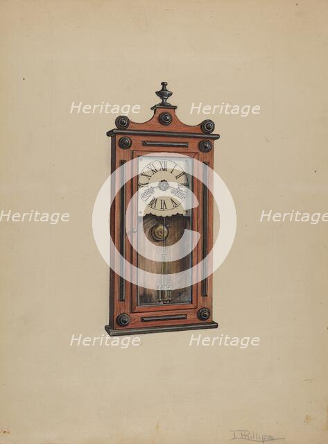 Clock, 1936. Creator: Lawrence Phillips.