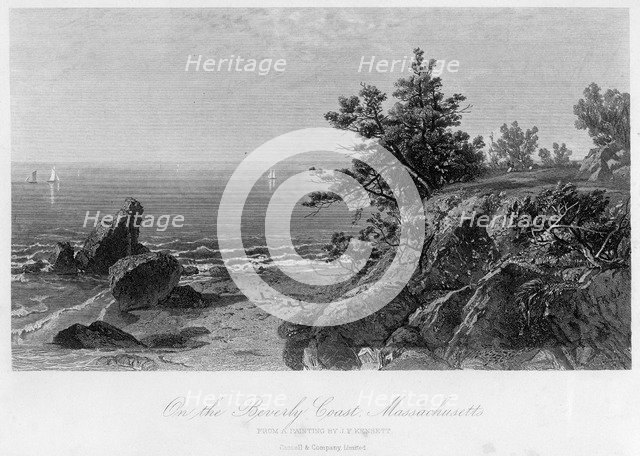 On the Beverly Coast, Massachusetts, 19th century.Artist: John Frederick Kensett