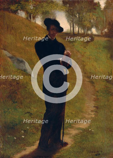 Portrait of the Painter, 1859. Creator: John La Farge.