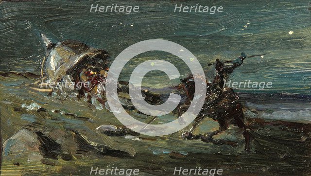 Stage design for the opera Ruslan and Lyudmila by M. Glinka. Artist: Korovin, Konstantin Alexeyevich (1861-1939)