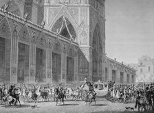 'Arrival at Notre Dame, 2nd December, 1804', 19th century. Artist: Unknown