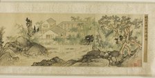 The Xuehong Pavilion in a Scholar's Garden, Qing dynasty (1644-1911), 1831. Creator: Qian Du.