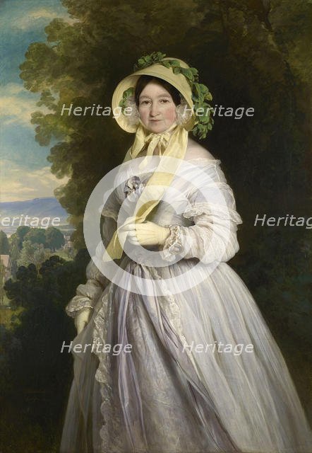 Portrait of Duchess Anna Feodorovna of Russia (1781-1860), Princess Juliane of Saxe-Coburg-Saalfeld, Creator: Winterhalter, Franz Xavier (1805-1873).