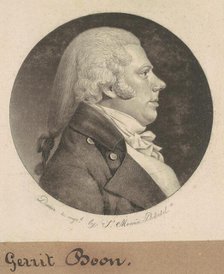 Gerrit Boon, 1801. Creator: Charles Balthazar Julien Févret de Saint-Mémin.