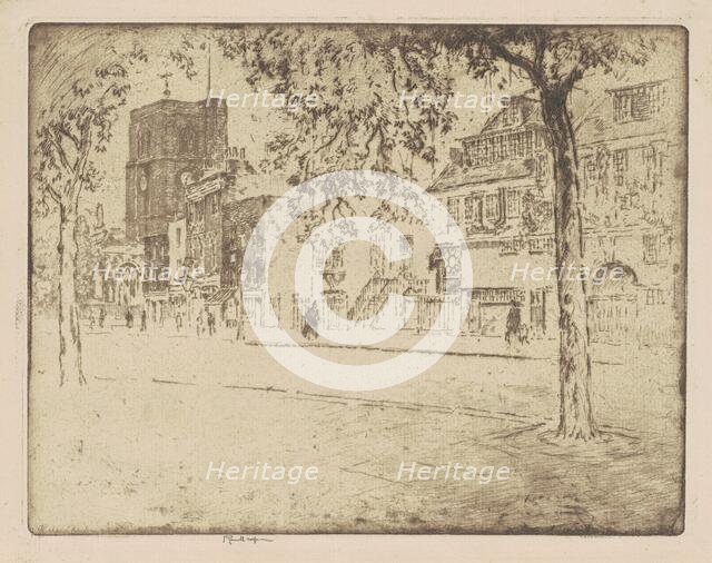 House Where Whistler Died, 1904. Creator: Joseph Pennell.