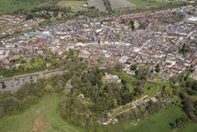 Devizes Castle and town, Wiltshire, 2017. Creator: Damian Grady.