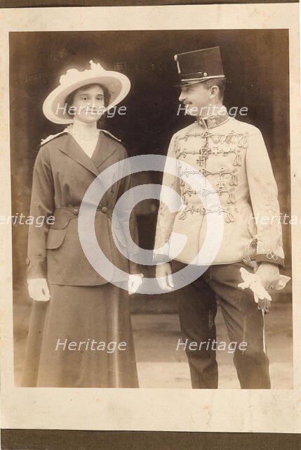 Emperor Charles I of Austria (1887-1922), with Empress Zita. Creator: Anonymous.