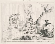 Traquenards politiques, 19th century. Creator: Honore Daumier.
