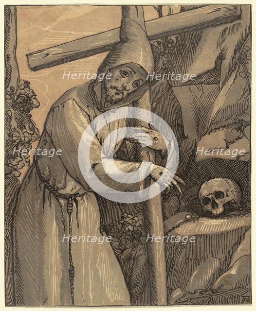 Saint Francis of Assisi, 1591. Creator: Andrea Andreani.