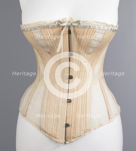 Corset, American, ca. 1885. Creator: Madame Warren's.