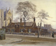 View of Butler's Almshouses, Caxton Street, Westminster, London, 1879. Artist: John Crowther