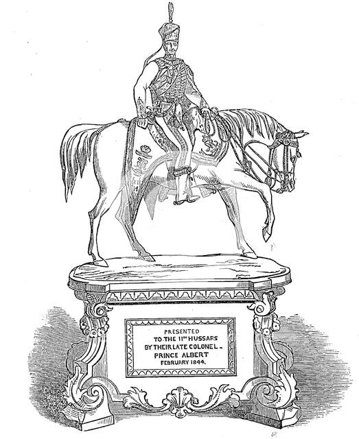 Plate presented by H.S.H. Prince Albert to the Eleventh Hussars, 1844. Creator: Unknown.