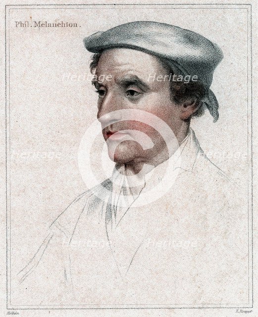 Philip Melanchthon (1497-1560) the German Protestant reformer. Artist: Unknown