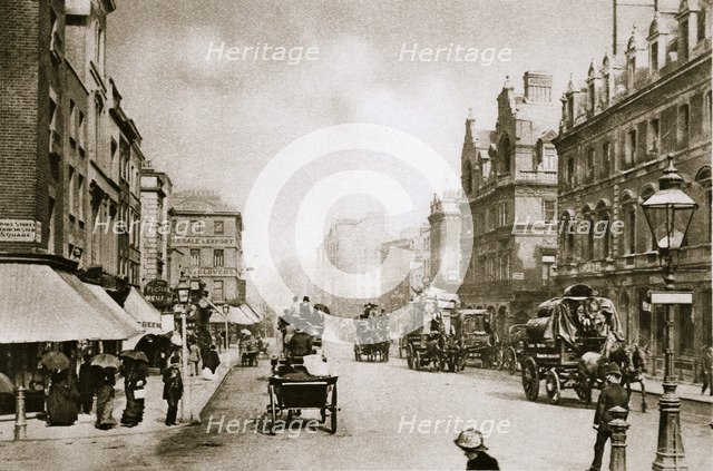 A crossing in Oxford Street, London, early 20th century. Artist: Unknown