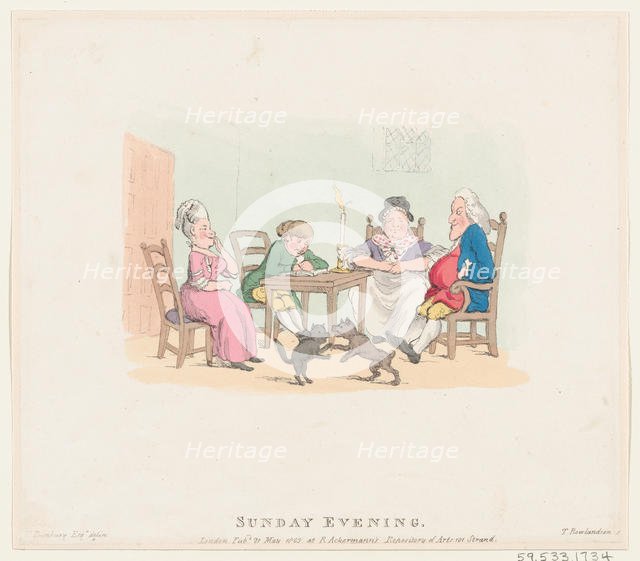 Sunday Evening, May 21, 1803., May 21, 1803. Creator: Thomas Rowlandson.