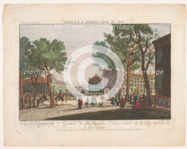 View of the Kneuterdijk in The Hague, 1755-1779. Creator: Benedikt Winkler.