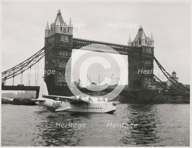 Tower Bridge, Tower Hill, Tower Hamlets, Greater London Authority, 1951. Creator: JR Uppington.