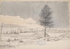 Landscape from Kirkkonummi, 1850-1859. Creator: Magnus von Wright.