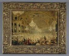 Le Banquet des dames dans la salle de spectacle des Tuileries (bals de 1835), 1835. Creator: Eugène Emmanuel Viollet-le-Duc.