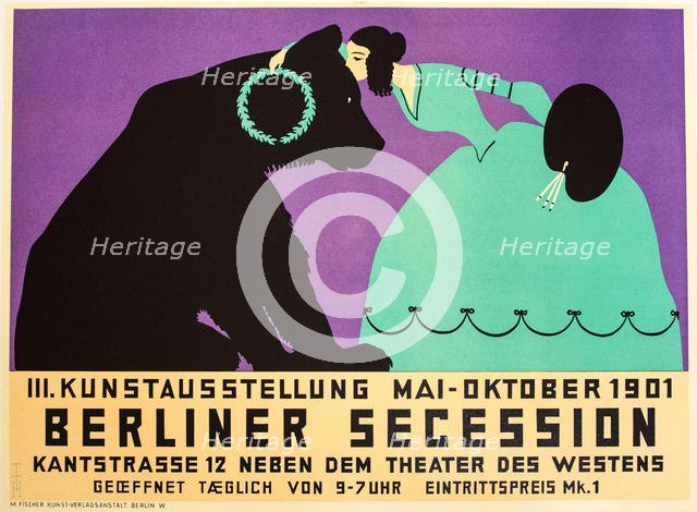 Berliner Secession , 1901. Creator: Heine, Thomas Theodor (1867-1948).
