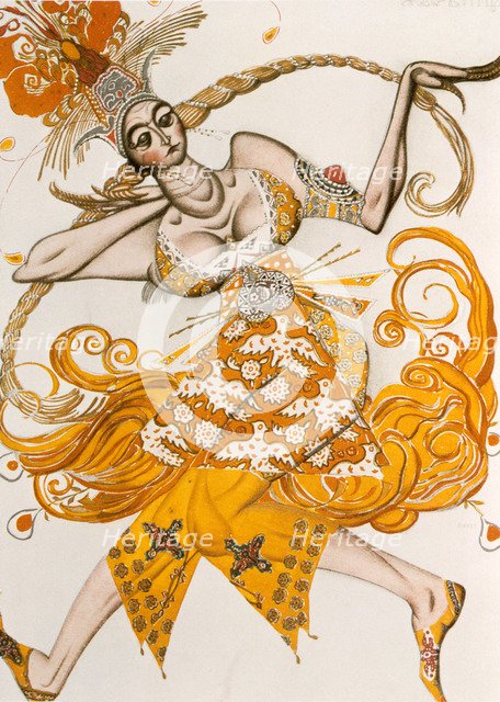 'The Firebird', costume for The Firebird, the ballet by lgor Stravinsky, 1910. Artist: Leon Bakst