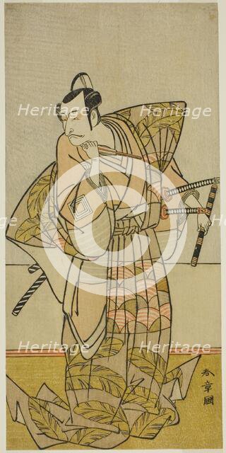 The Actor Ichikawa Danjuro V as Chichibu no Shigetada, Japan, c. 1773. Creator: Shunsho.