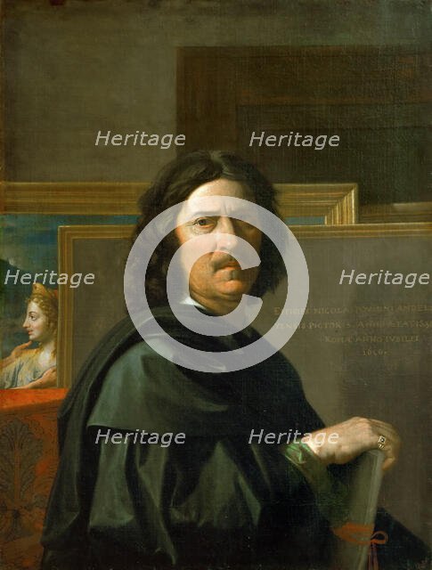Self-portrait, 1650. Creator: Poussin, Nicolas (1594-1665).