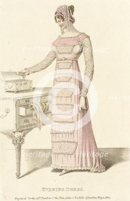 Fashion Plate (Evening Dress), 1812. Creator: Unknown.
