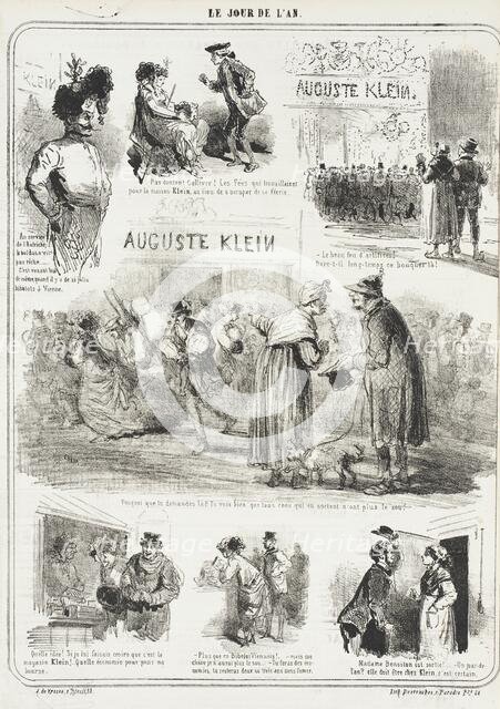 Auguste Klein -Le jour de l'an, 1867. Creator: Cham.