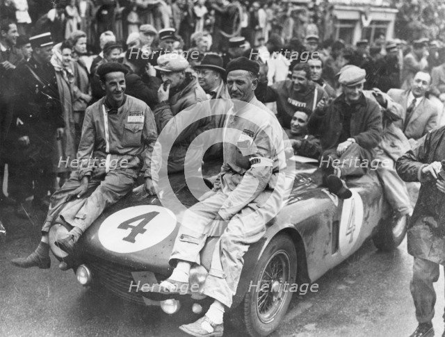 The victorious Ferrari of Froilan Gonzalez and Maurice Trintignant, Le Mans 24 hours, France, 1954. Artist: Unknown