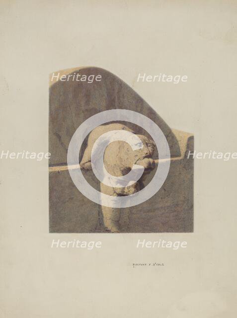 Water Spout, Sandstone, 1939. Creator: Raymond E. Noble.