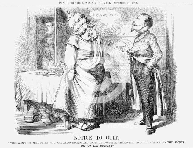 'Notice to Quit', 1861. Artist: Unknown