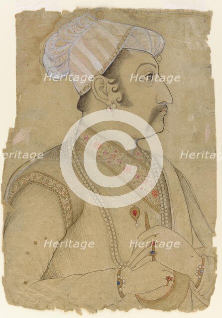 Raja Gaj Singh of Marwar, 17th century. Creator: Unknown.