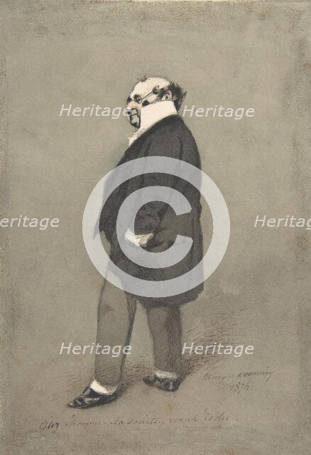 The Society Man (Monsieur Joseph Prudhomme), 1874. Creator: Henry Bonaventure Monnier.